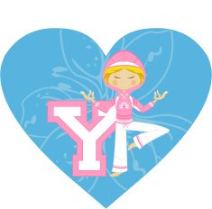 Cute Yoga Girl Illustration N26