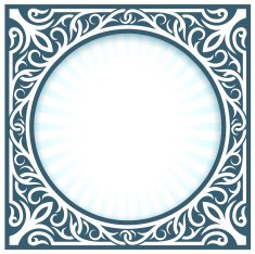 Abstract Ornate Frame Design N3
