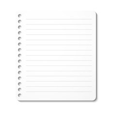 Notebook paper sheet free image download