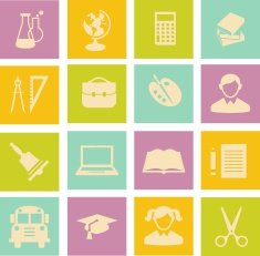 Education icons N253