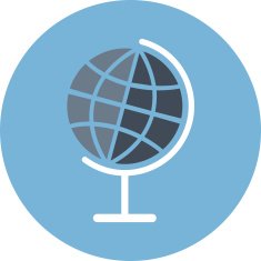 Flat globe vector icon N2