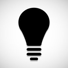 Vector lamp icon and sign Illustration EPS10 N11
