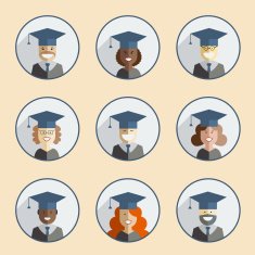 Graduation icon set N2