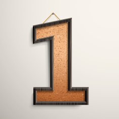 3d wooden frame cork board number 1