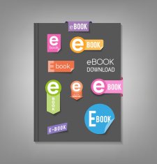 E-book stickers - template