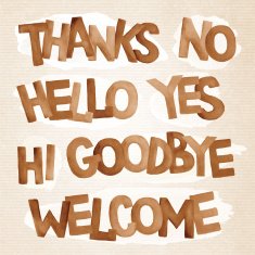 Vector watercolor phrases and words N3