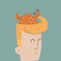 Businessman brain power