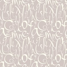Seamless pattern with hand drawn alphabet N11