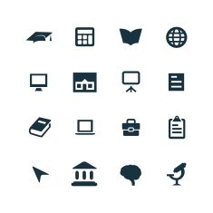 Education Icons Set N69
