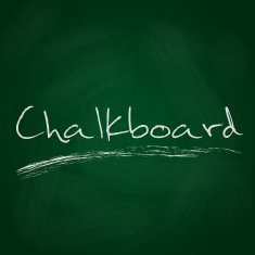 retro dark green chalkboard background with text eps10