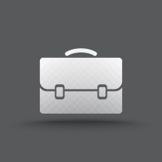 Vector of transparent business briefcase icon N2