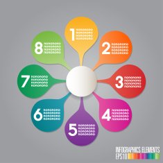 Modern infographics template N22