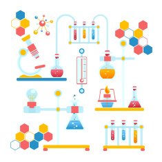 Chemistry infographics composition N2