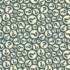 Questions Seamless pattern Vector illustration N6