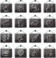 Science Research and Education Icons N5