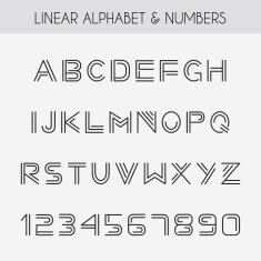 Linear font N2