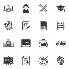School and Education Icons - Set 1
