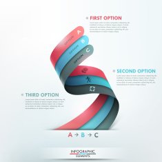 Modern infographics options banner N217
