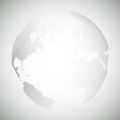 Dotted world globe light design vector illustration N21