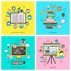 flat design for the education concepts N2