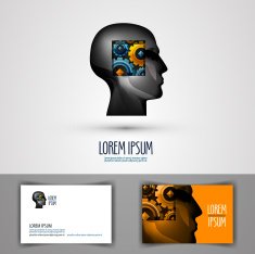 education vector logo design template science or thought icon
