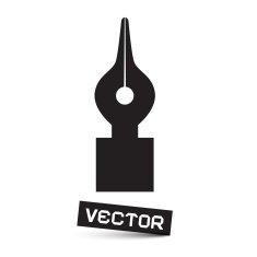 Vector Symbol - Black Pen Icon