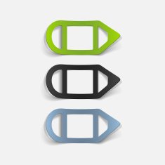 realistic design element pencil N33