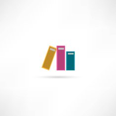 three office folders icon