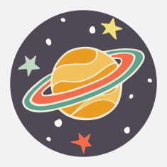 Flat doodle Saturn N2