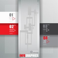 Modern infographic template for business design N28