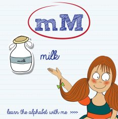 alphabet worksheet of the letter m N2