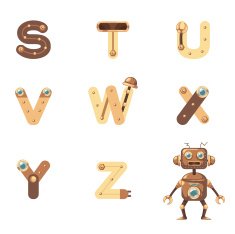 Alphabet S-Z Robot N2