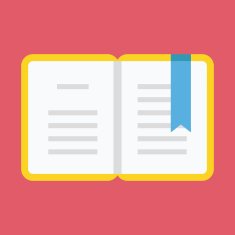 Vector Opened Book with Bookmark Icon N2