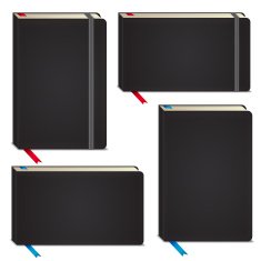 Vector sketchbooks set - horizontal vertical