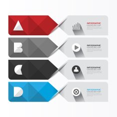 Modern Geometric Infographics Design template