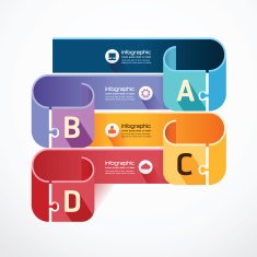 Modern Design Minimal jigsaw style template