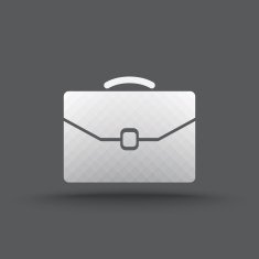 Vector of transparent business briefcase icon N3