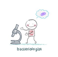 bacteriologist thinking about germs N2