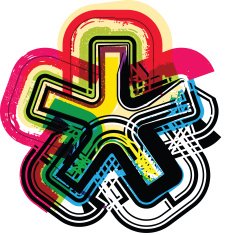 Colorful Grunge Symbol N94