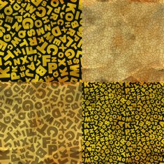Letters seamless pattern N6