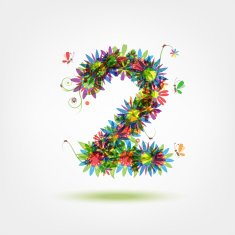 Two floral number for your design
