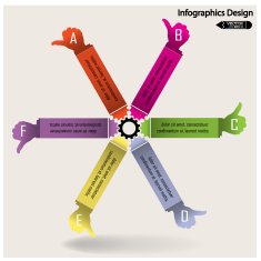 colorful infographics options banner N7