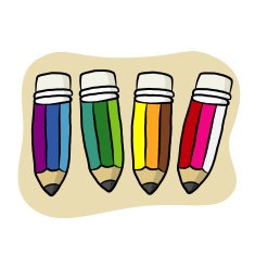 Colorful pencils N10