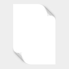 White Curved Corner paper N3