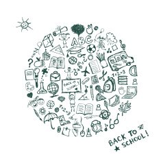 Back to school sketch frame for your design N2