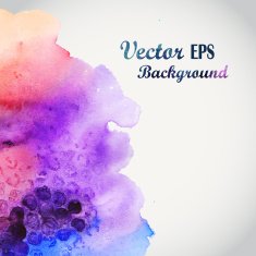 Abstract hand drawn watercolor N5
