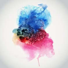 Abstract hand drawn watercolor N6