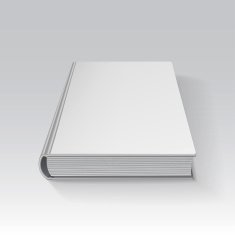 Blank book drawn in perspective