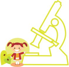 girl standing beside a microscope N2