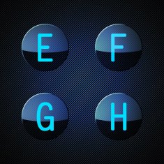 Transparent alphabet N6